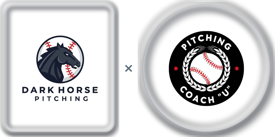 Dark Horse Pitching and Pitching Coach U partnership logo